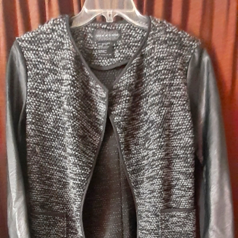 Live a little women's sweater jacket